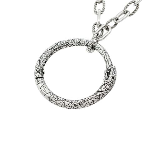 gucci ouroboros necklace free shipping|gucci interlocking g necklace gold.